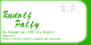 rudolf palfy business card